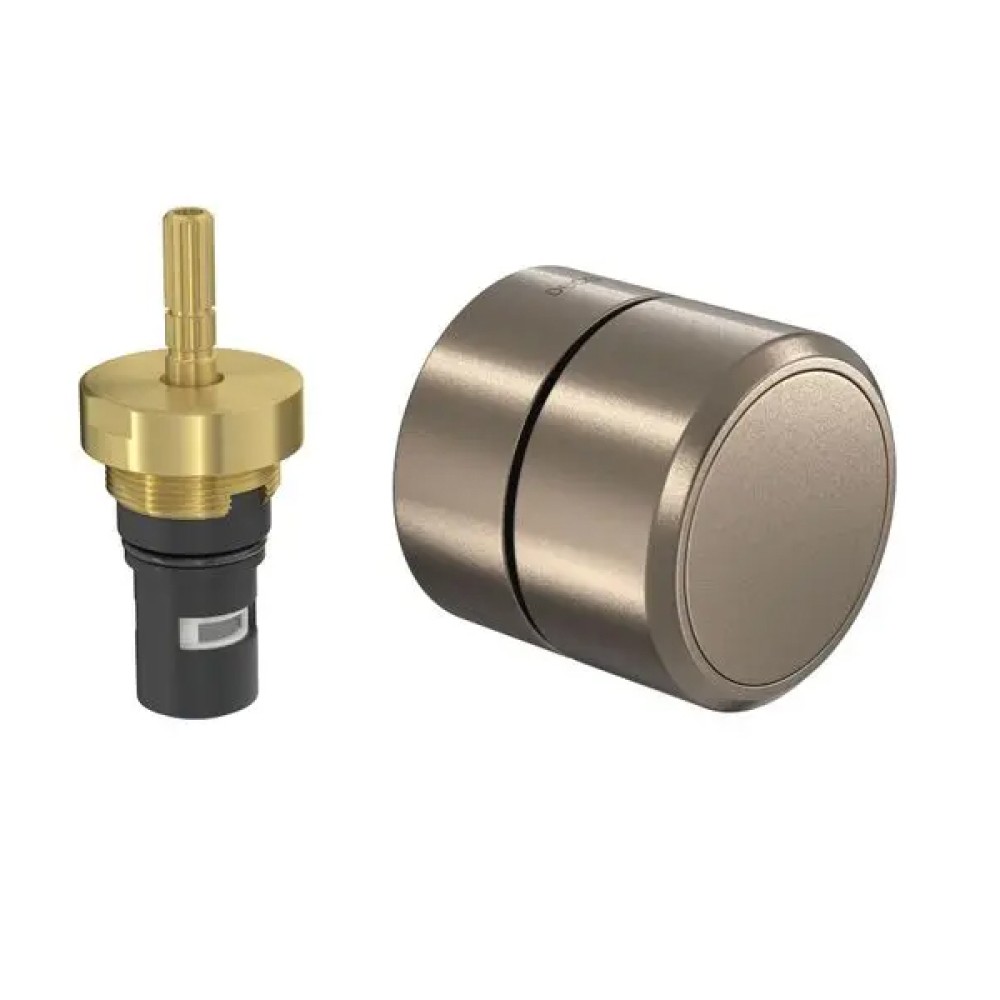 Acabamento para Registro de Pressão até 1" Deca You Corten Matte Pequeno Redondo 1/2" volta 4916.BL104.PQ.MT