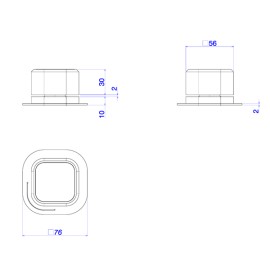 Acionamento Monocomando Mesa Quadrada Deca You Dark Antracite 4990.GF105.MT Acionamento Monocomando Mesa Quadrada Deca You Dark Antracite 4990.GF105.MT