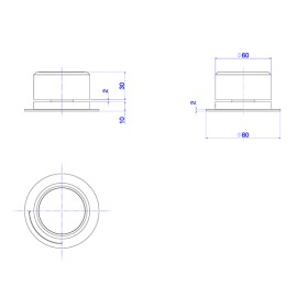 Acionamento monocomando mesa redonda deca you inox 4990.INX104