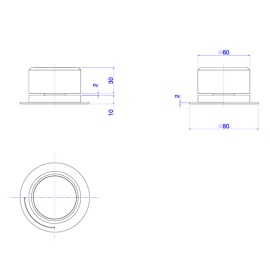 Acionamento monocomando mesa redonda deca you brown matte 4990.MR104.MT