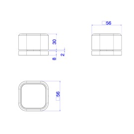 Acionamento torneira mesa quadrada deca you dynamic white 4991.BR105.MT
