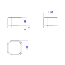 Acionamento Torneira Mesa Quadrada Deca You Corten Matte 4991.CT105.MT