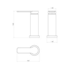 Acionamento Monocomando Mesa Cozinha Deca You Flat Black Matte 4992.BL99.MT.02