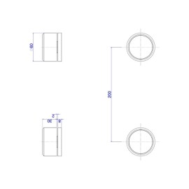 Acionamento Misturador Mesa Redonda Deca You Corten Matte 4992.CT104.MT