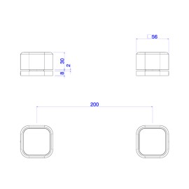 Acionamento Misturador Mesa Quadrada Deca You Corten Matte 4992.CT105.MT