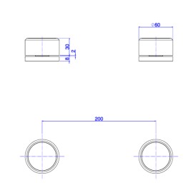 Acionamento Misturador Mesa Redonda Deca You Dark Antracite/Grafite 4992.GF104.MT