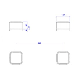 Acionamento misturador mesa quadrada deca you brown matte 4992.MR105.MT