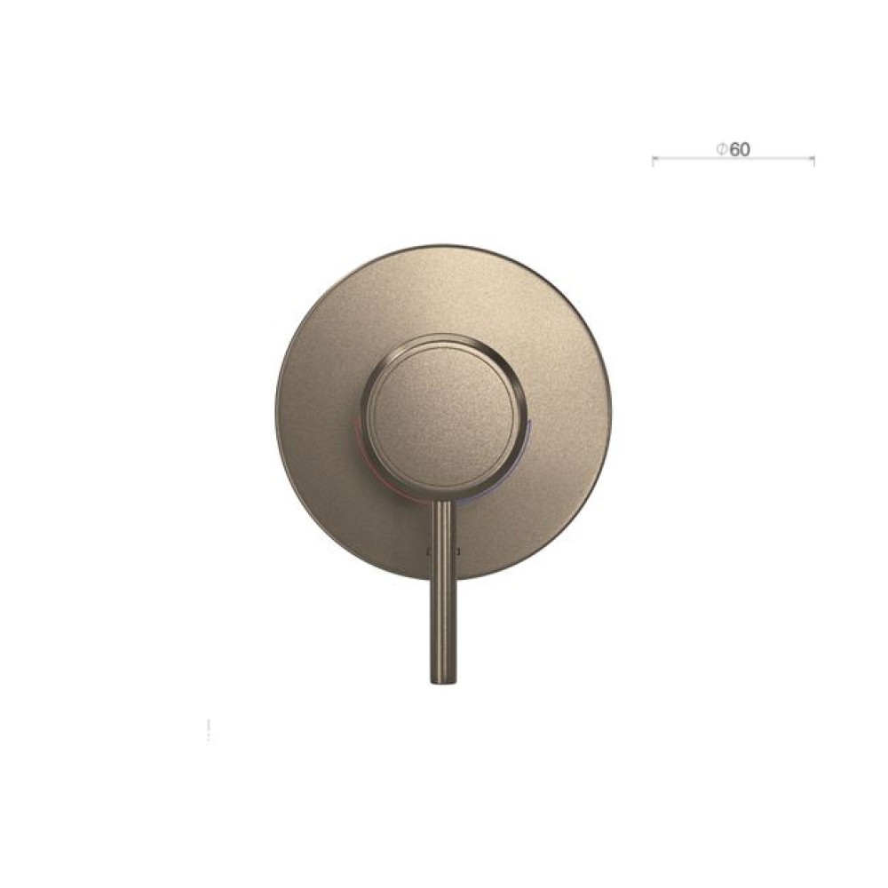 Acabamento Monocomando Chuveiro Redonda Deca You Corten Matte 4993.CT104.CHU.MT