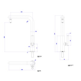 Torneira Mesa de Cozinha Bica Móvel Deca Beta Cromado 1167.C109