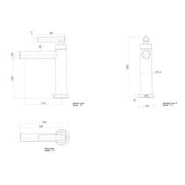 Misturador Monocomando Mesa Bica Baixa Deca Beta Black Matte 2875.BL109.MT