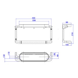 Barra de Apoio Vertical 40cm Cromado Deca Care 2047.C.040
