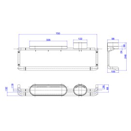 Barra de Apoio Vertical 70cm Cromado Deca Care 2047.C.070