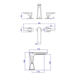 Misturador Lavatório Bica Alta Mesa Deca LK Red Gold 1877.GL17.RD Misturador Lavatório Bica Alta Mesa Deca LK Red Gold 1877.GL17.RD