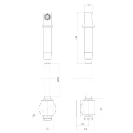 Ducha Higienica Universal Derivação Red Gold Deca 1948.GL.ACT.RD