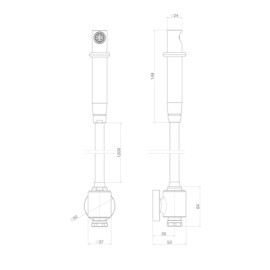 Ducha Higiênica Universal Derivação Brown Matte Deca 1948.MR.ACT.MT