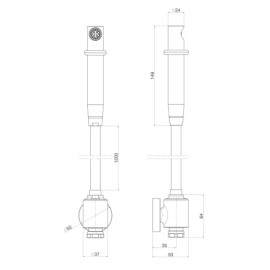 Ducha Higienica Universal Derivação Summer Gold Deca 1948.SM.ACT.MT