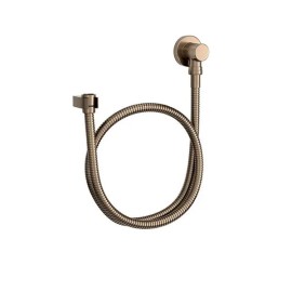 Kit Flexível Redondo Com Suporte Ducha Manual 1,70m Corten Matte 4605.CT.170.MT