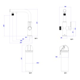 Monocomando com Filtro de Cozinha Deca Enjoy Go Cromado 2281.CR.F.M