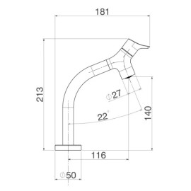 Torneira Para Lavatorio Mesa Bica Baixa Dn15 Gama  Cromado  Deca 1197.C13