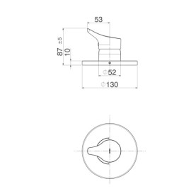 Acabamento Monocomando Para Chuveiro Baixa / Alta Pressão Gama Cromado Deca 4993.C13.CHU