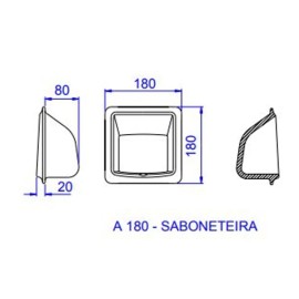 Saboneteira em louça Branca sem Alça Deca A.180.17