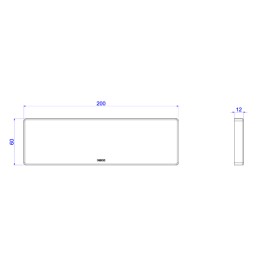Porta Facas Magnético 20cm Nomos Parede Cromado Deca 1000.C.PFM20