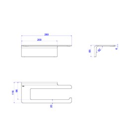 Porta Papel Toalha Nomos Cromado Deca 1000.C.PPT