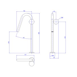 Torneira Mesa Touchless Bivolt Com Textura Bica Alta Para Lavatorio Deca Orbe Black Matte 1189.BL103.MT.T05