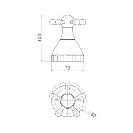Acabamento Para Registro Gaveta 1 1/4 E 1 1/2 Grande Perola Cromado Deca 4900.C108.GD.MT
