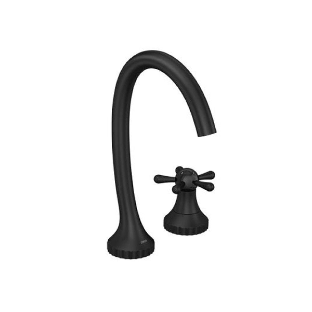 Torneira Para Lavatório Mesa Bica Alta Perola Black Matte Deca 1191.BL108.MT