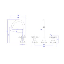 Misturador Lavatório Mesa Bica Alta Perola Black Matte Deca 1877.BL108.MT