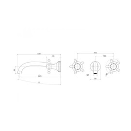 Misturador Lavatório Parede Perola Black Matte Deca 1878.BL108.MT