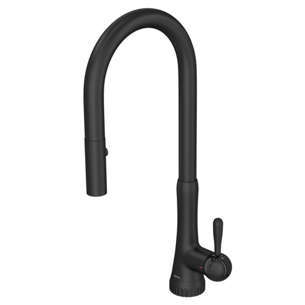 Monocomando de Cozinha Mesa Bica Móvel Pérola Black Matte Deca 2089.BL108.MT