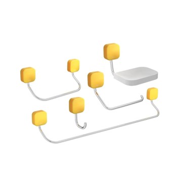 Kit Capinha Silicone P/Acessório Deca Pix Amarelo Kids 2007.AMA01.KD