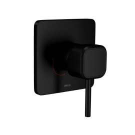 Acabamento Monocomando Chuveiro Quadrada Deca You Black Matte 4993.BL105.CHU.MT