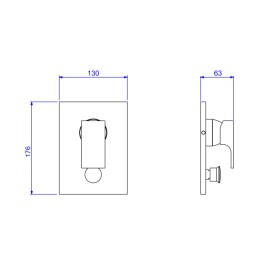 Misturador Monocomando 4 Vias Unic Dark Antracite Deca 2994.GF90.MT