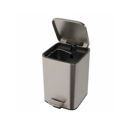 Lixeira Quadrada Inox com Pedal 5L Deca 1005.QUA.5.INX