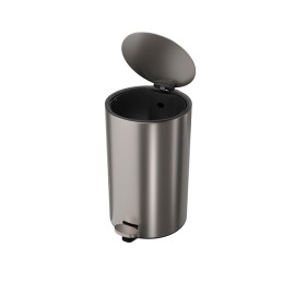 Lixeira Redonda Inox com Pedal 12L Deca 1005.RED.20.INX