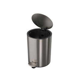 Lixeira Redonda Inox com Pedal 5L Deca 1005.RED.5.INX