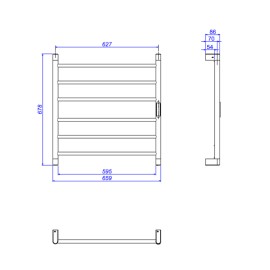 Toalheiro Térmico de Parede 127V Cromado Deca You 2044.C110D.AQC