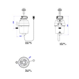 Triturador de Resíduos de Alimentos 220V Deca AC.300.TRIT.220 