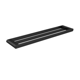 Porta Toalha Dupla 60cm Versa Black Noir Deca 2042.BL31.060.NO