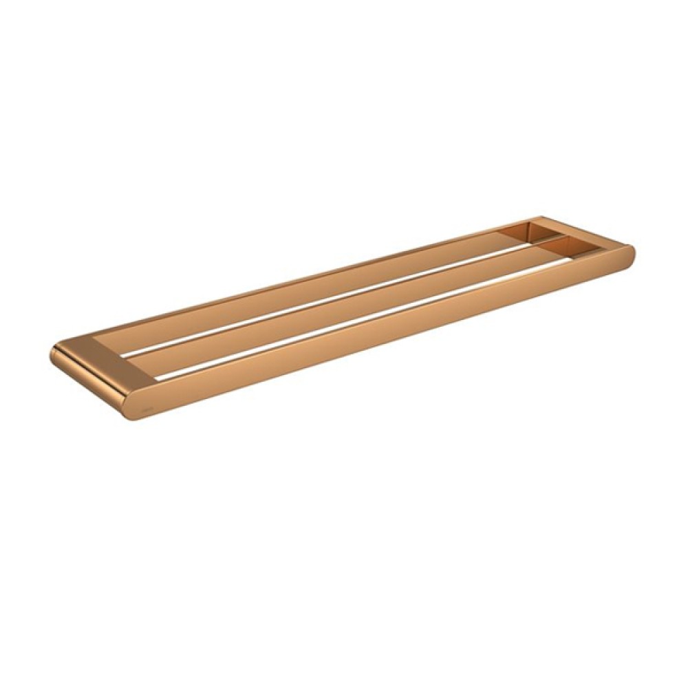 Porta Toalha Dupla 60cm Versa Red Gold Deca 2042.GL31.060.RD Porta Toalha Dupla 60cm Versa Red Gold Deca 2042.GL31.060.RD