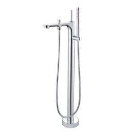Monocomando de piso para banheira com ducha manual Moove Chrome Doka Monocomando de piso para banheira com ducha manual Moove Chrome Doka