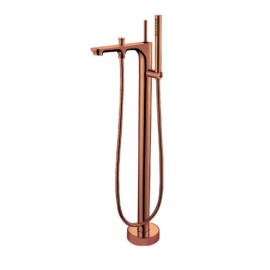 Monocomando de piso para banheira com ducha manual Moove Rose Gold Doka Monocomando de piso para banheira com ducha manual Moove Rose Gold Doka