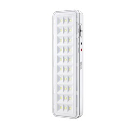 Luminária de Emergência 2W Retangular 30 Leds Bivolt Branca Elgin Luminária de Emergência 2W Retangular 30 Leds Bivolt Branca Elgin