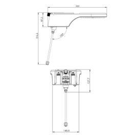 Chuveiro Elétrico Fit Eletrônica Branca 220V/6800W Hydra Chuveiro Elétrico Fit Eletrônica Branca 220V/6800W Hydra