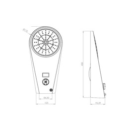 Chuveiro Elétrico Safira Eletrônico e Digital Branco Bivolt 4400W a 6500W Hydra Chuveiro Elétrico Safira Eletrônico e Digital Branco Bivolt 4400W a 6500W Hydra