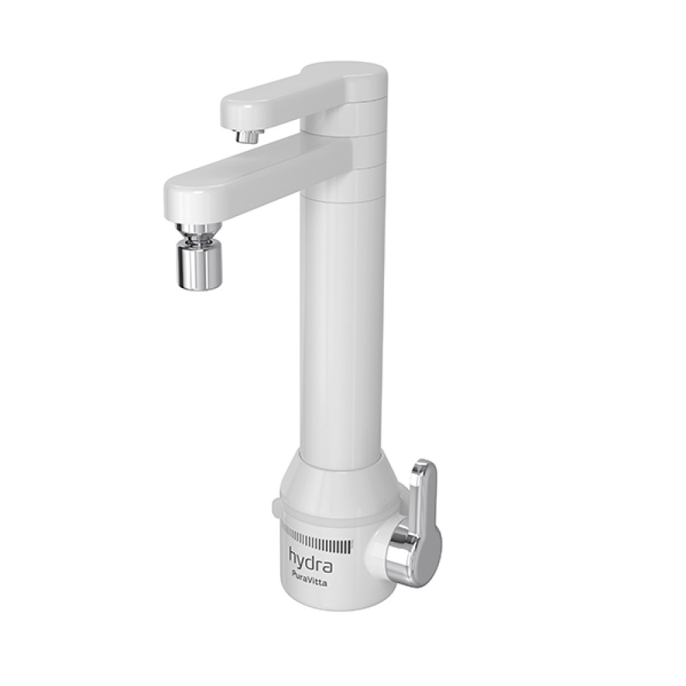 Torneira Elétrica Puravitta C/Purificador Parede Branca 220V/5500W Hydra Torneira Elétrica Puravitta C/Purificador Parede Branca 220V/5500W Hydra