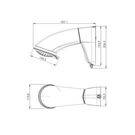 Chuveiro Elétrico ND Eletrônica Blindada Branca 220V/7700W Hydra